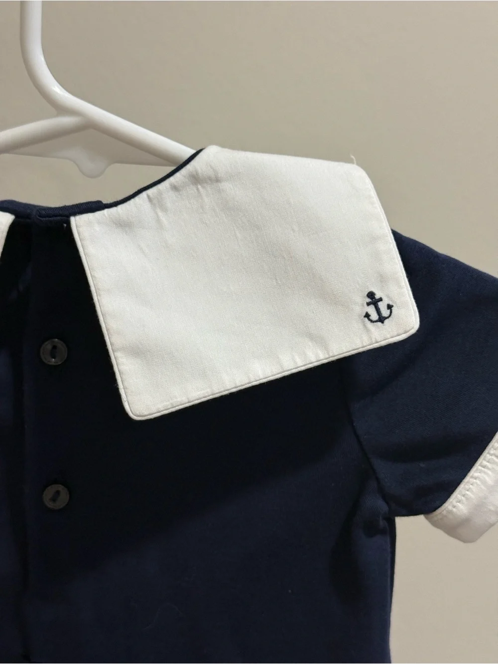 Polo Ralph Lauren Baby Boy 3M Navy Sailor Romper Nautical Anchor